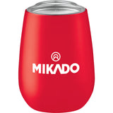 Neo 10oz Vacuum Insulated Cup — Red (RD) — decorated front view — 14