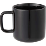 Boulder 12 oz Ceramic Mug — Black (BK) — blank back view — 17