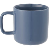 Boulder 12 oz Ceramic Mug — Nightfall Blue — blank back view — 5