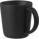 Nantucket 12 oz Ceramic Mug — Black (BK) — blank left angle — 13