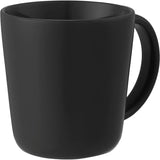 Nantucket 12 oz Ceramic Mug — Black (BK) — blank right angle — 12