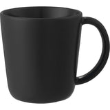 Nantucket 12 oz Ceramic Mug — Black (BK) — blank front view — 9
