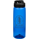 Surf Bottle w/ Black Sip-n-Go Lid 26 oz — Blue (BL) — decorated front view — 19