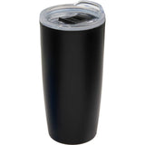Coastal 22 oz Double Wall Tumbler — Black (BK) — blank front view — 8