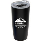 Coastal 22 oz Double Wall Tumbler — Black (BK) — decorated front view — 6