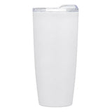 Coastal 22 oz Double Wall Tumbler — White (WH) — blank product view — 12
