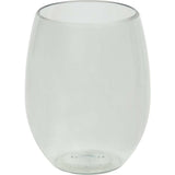 Veranda 16 oz Recycled Stemless Wine Tumbler — Clear (CL) — blank front view — 3