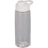 Flair 26 oz Tritan™ Bottle with Pop-Open Drink-Thru Lid — Clear (CL) — blank front view — 13