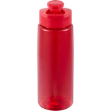 Flair 26 oz Tritan™ Bottle with Pop-Open Drink-Thru Lid — Red (RD) — blank back view — 10