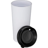 Roadmaster 20oz Travel Tumbler with Sip-Thru Lid — Black (BK) — blank left angle — 13