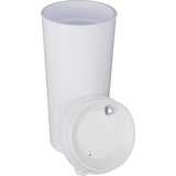 Roadmaster 20oz Travel Tumbler with Sip-Thru Lid — White (WH) — blank left angle — 7