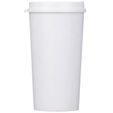 Roadmaster 20oz Travel Tumbler with Sip-Thru Lid — White (WH) — blank product view — 3