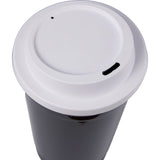 Traveler 16 oz Travel Cup with Sip-Through Lid — Black (BK) — blank detail view — 30