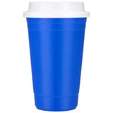 Traveler 16 oz Travel Cup with Sip-Through Lid — Royal (RYL) — blank product view — 8