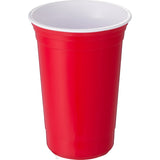 Varsity 16 oz Double-Wall Cup — Red (RD) — blank front view — 6