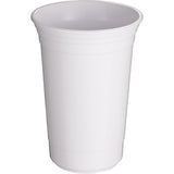 Varsity 16 oz Double-Wall Cup — White (WH) — blank front view — 3