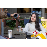 Top Cup by Ball™ 16 oz Aluminum Cup — Gray (GY) — blank front view — 8