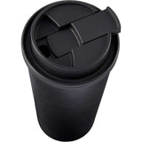 Oscar 16 oz Vacuum Insulated Tumbler with Slide Lid — Black (BK) — blank detail view — 29