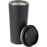 Oscar 16 oz Vacuum Insulated Tumbler with Slide Lid — Black (BK) — blank detail view — 30
