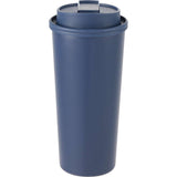 Oscar 16 oz Vacuum Insulated Tumbler with Slide Lid — Navy (NY) — blank front view — 19