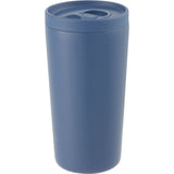 Carissa 14 oz Vacuum Insulated Tumbler with Slide Lid — Nightfall Blue — blank left angle — 15