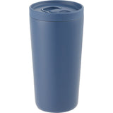 Carissa 14 oz Vacuum Insulated Tumbler with Slide Lid — Nightfall Blue — blank right angle — 14