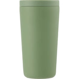 Carissa 14 oz Vacuum Insulated Tumbler with Slide Lid — Sage (SG) — blank front view — 4