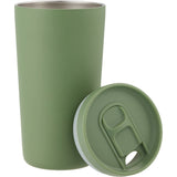 Carissa 14 oz Vacuum Insulated Tumbler with Slide Lid — Sage (SG) — blank front view — 3