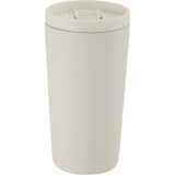 Carissa 14 oz Vacuum Insulated Tumbler with Slide Lid — Tofu (TOFU) — blank back view — 27
