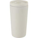 Carissa 14 oz Vacuum Insulated Tumbler with Slide Lid — Tofu (TOFU) — blank front view — 24
