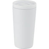Carissa 14 oz Vacuum Insulated Tumbler with Slide Lid — White (WH) — blank left angle — 22