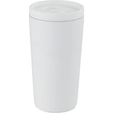 Carissa 14 oz Vacuum Insulated Tumbler with Slide Lid — White (WH) — blank right angle — 21