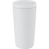 Carissa 14 oz Vacuum Insulated Tumbler with Slide Lid — White (WH) — blank back view — 20