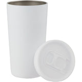 Carissa 14 oz Vacuum Insulated Tumbler with Slide Lid — White (WH) — blank detail view — 19
