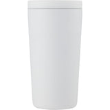 Carissa 14 oz Vacuum Insulated Tumbler with Slide Lid — White (WH) — blank front view — 18