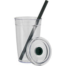 Anna 15 oz Recycled Acrylic Straw Tumbler — Green (GR) — blank detail view