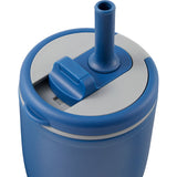 Tango 20 oz Double Wall Tumbler with Silicone Straw — Blue (BL) — blank detail view — 59