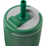 Tango 20 oz Double Wall Tumbler with Silicone Straw — Green (GR) — blank detail view — 51