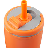 Tango 20 oz Double Wall Tumbler with Silicone Straw — Orange (OR) — blank detail view — 42