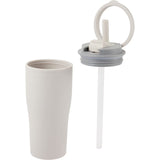 Tango 20 oz Double Wall Tumbler with Silicone Straw — Tan (TN) — blank detail view — 7