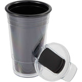 Mipsy 16 oz Recycled Double Wall Tumbler — Black (BK) — blank detail view — 16