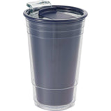 Mipsy 16 oz Recycled Double Wall Tumbler — Navy (NY) — blank right angle — 36