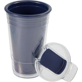 Mipsy 16 oz Recycled Double Wall Tumbler — Navy (NY) — blank detail view — 34