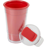 Mipsy 16 oz Recycled Double Wall Tumbler — Red (RD) — blank detail view — 7