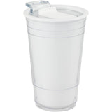 Mipsy 16 oz Recycled Double Wall Tumbler — White (WH) — blank right angle — 27