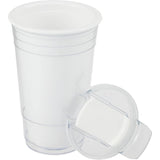 Mipsy 16 oz Recycled Double Wall Tumbler — White (WH) — blank detail view — 25