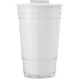 Mipsy 16 oz Recycled Double Wall Tumbler — White (WH) — blank front view — 22