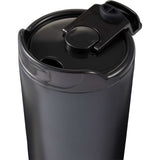 Alivia 16 oz Recycled Vacuum Insulated Tumbler — Black (BK) — blank detail view — 23