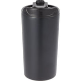 Alivia 16 oz Recycled Vacuum Insulated Tumbler — Black (BK) — blank front view — 21