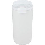 Alivia 16 oz Recycled Vacuum Insulated Tumbler — White (WH) — blank back view — 35